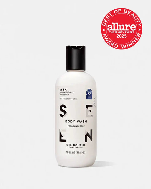 SEEN Fragrance Free Body Wash with Best of Beauty Badge