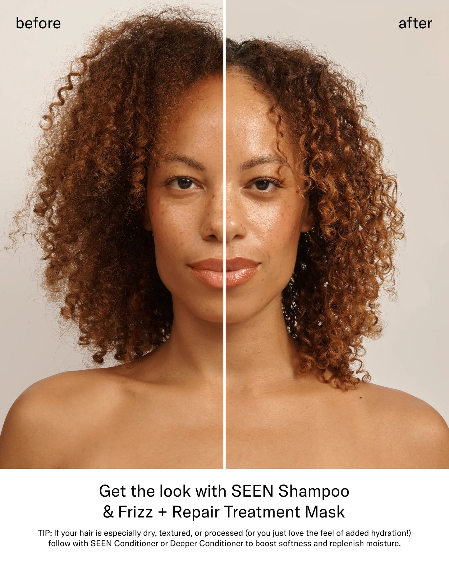 SEEN Frizz + Repair Treatment Mask, Fragrance Free