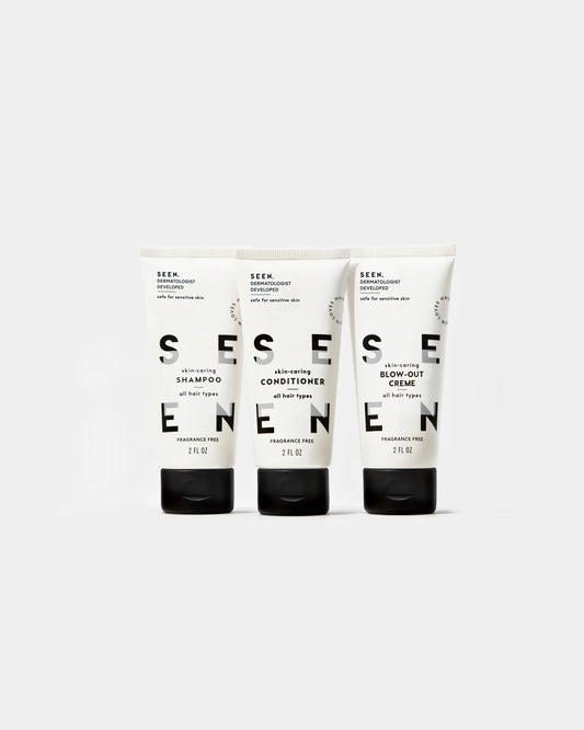 SEEN Travel Trio, Fragrance Free, Boxed
