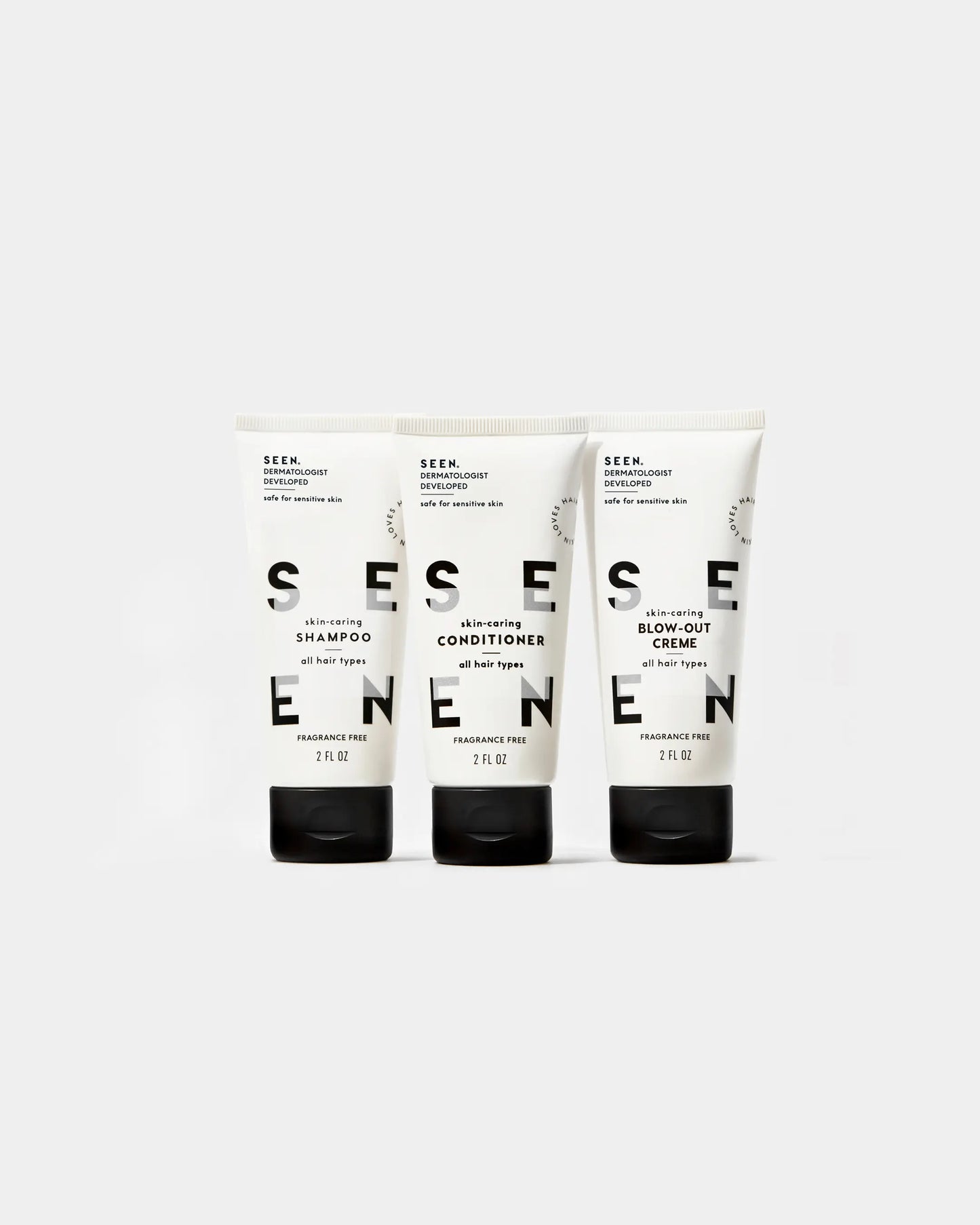 SEEN Travel Trio, Fragrance Free, Boxed